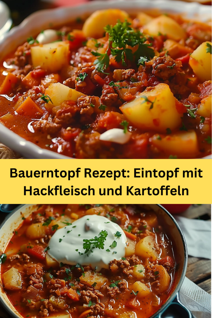 Der Bauerntopf ist ein herzhaftes und beliebtes Gericht, das in vielen deutschen Haushalten vor allem in den kälteren Monaten gerne zubereitet wird.