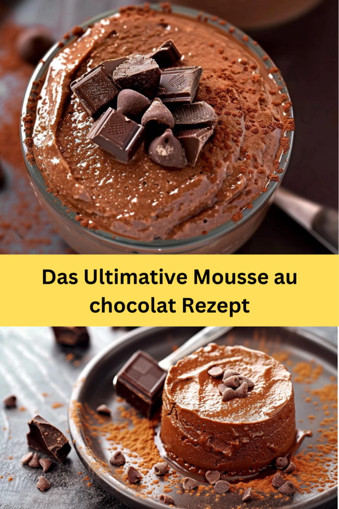 Dieses Rezept für Mousse au Chocolat ist eine wahre Freude für alle Schokoladenliebhaber. Es vereint die zarte Textur von luftig geschlagener
