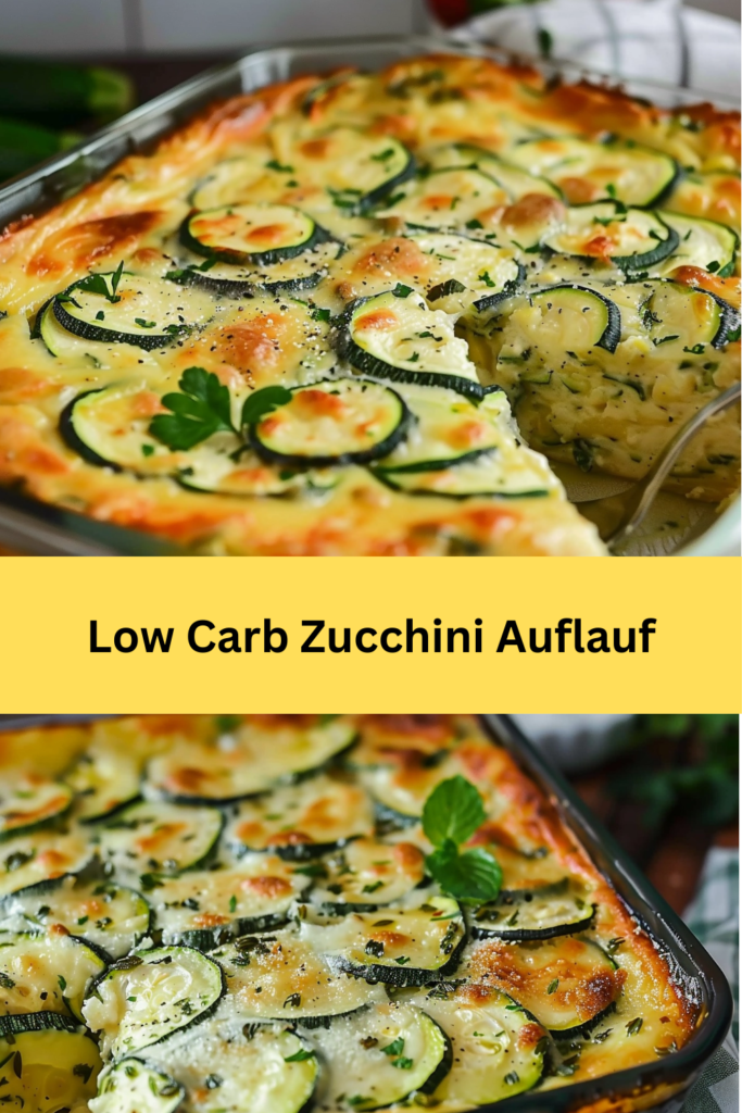 Wenn Sie auf der Suche nach einem köstlichen, gesunden und gleichzeitig kohlenhydratarmen Gericht sind, ist dieser Low Carb Zucchini Auflauf