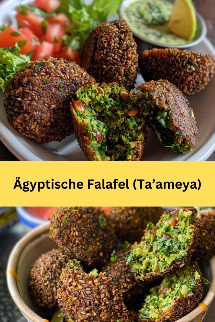 Die ägyptische Küche ist reich an Geschichte und Geschmack, und eines ihrer bekanntesten Gerichte ist die Falafel, lokal bekannt als Ta’ameya. 
