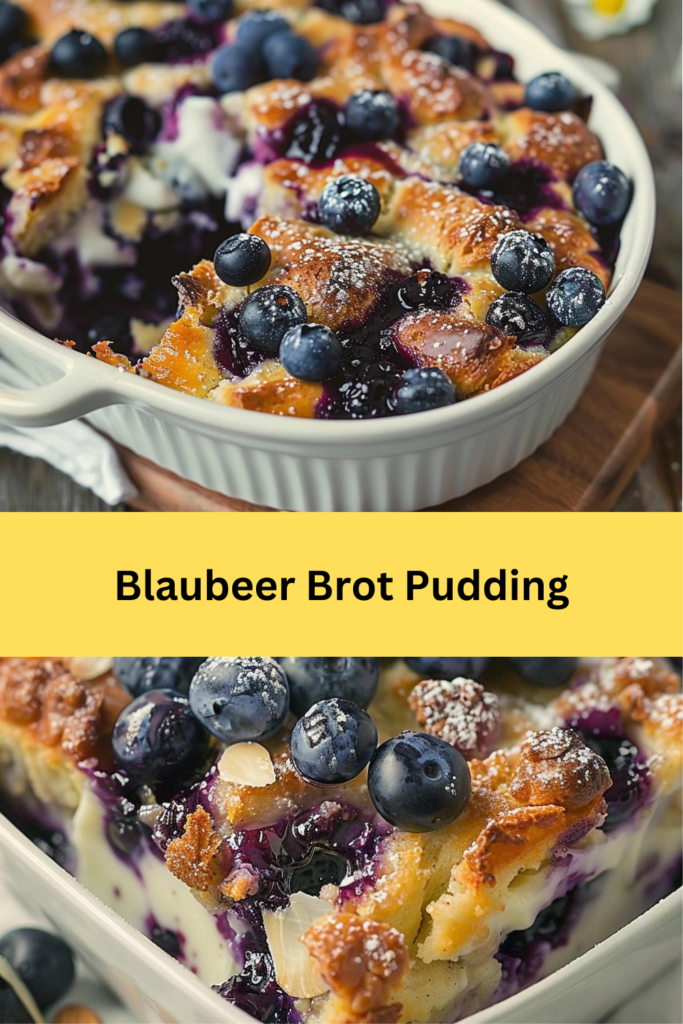 Wenn Sie nach einem himmlischen Dessert suchen, das sowohl rustikal als auch elegant ist, dann ist dieser Blaubeer-Brot-Pudding genau das Richtige.