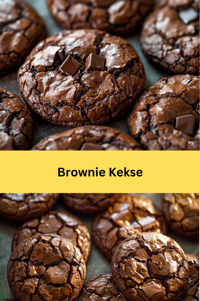 Brownie-Cookies! Diese köstlichen Kekse kombinieren das Beste aus beiden Welten – die fudgige Textur und den reichen Schokoladengeschmack von Brownies mit dem 