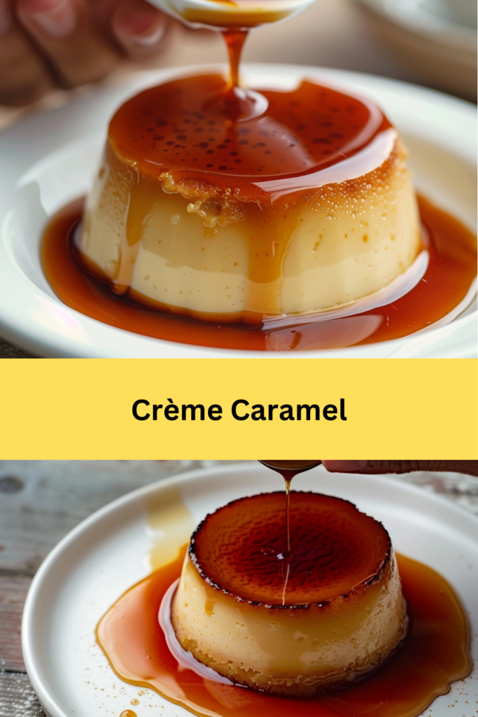 Creme Caramel ist ein klassisches französisches Dessert, das durch seinen reichen, cremigen Geschmack und seine glatte, 