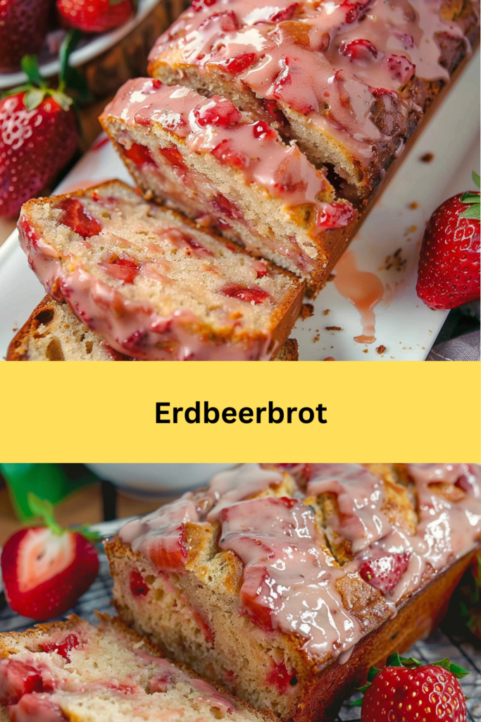 Erdbeerbrot ist eine köstliche und ungewöhnliche Variante des traditionellen süßen Brotes, das sich perfekt für Frühstück, Brunch oder