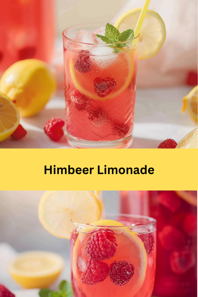 Wenn Sie nach einem erfrischenden Getränk suchen, das sowohl köstlich als auch auffallend ist, dann ist diese Himbeer-Limonade