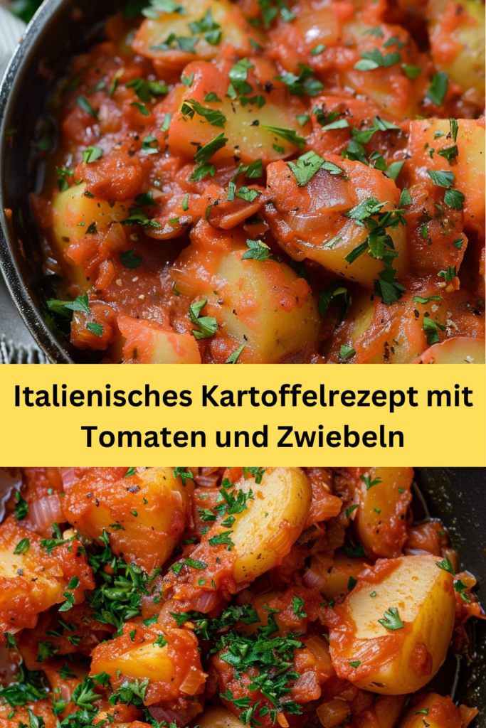 Lassen Sie sich von den Aromen Italiens verführen mit diesem herzhaften Rezept für italienische Kartoffeln, angereichert mit Tomaten