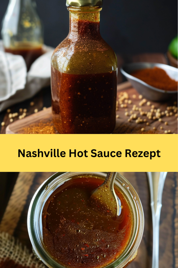 Diese Nashville Hot Sauce ist eine perfekte Möglichkeit, jedes Gericht mit einer kräftigen Portion Wärme und Geschmack zu versehen. 