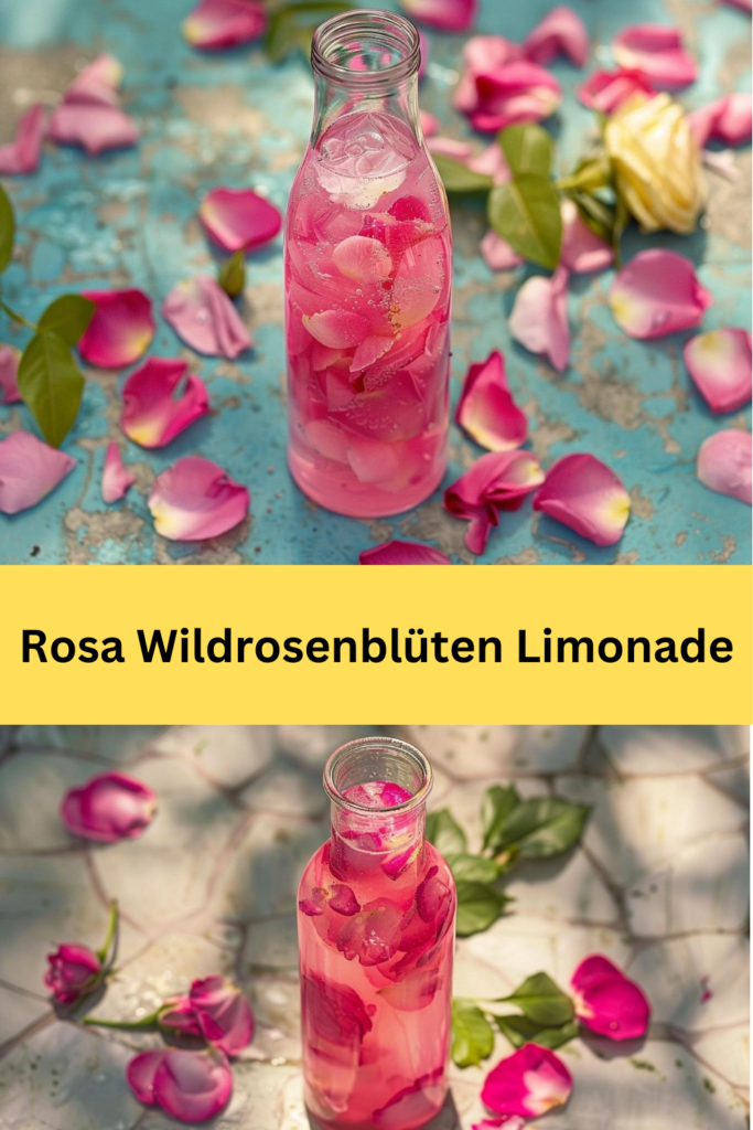 Wenn du auf der Suche nach einem einzigartigen und erfrischenden Sommergetränk bist, könnte diese Pink Wild Rose Petal Lemonade