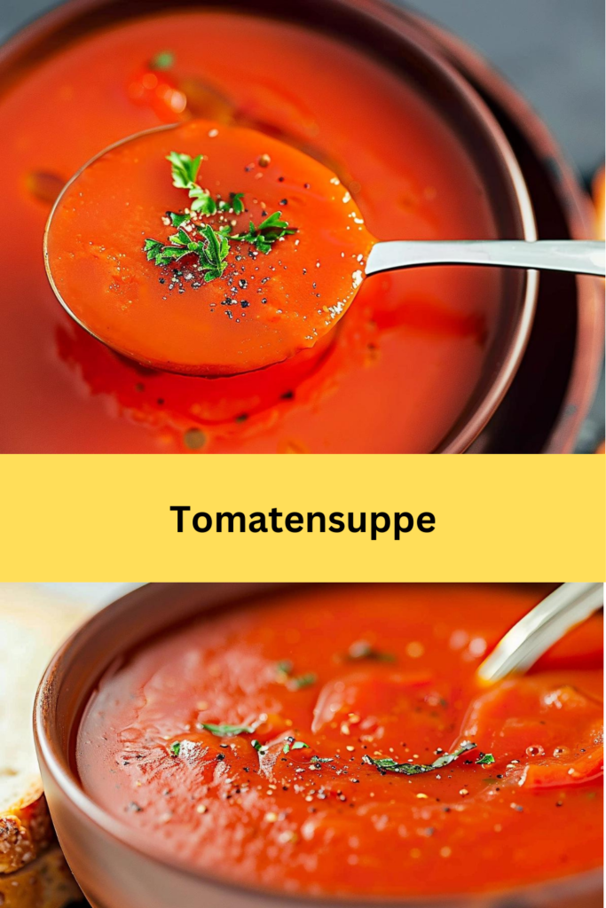 Tomatensuppe ist ein Klassiker, der in vielen Kulturen geschätzt wird und vor allem für seine Frische und seine beruhigende Wirkung bekannt ist.