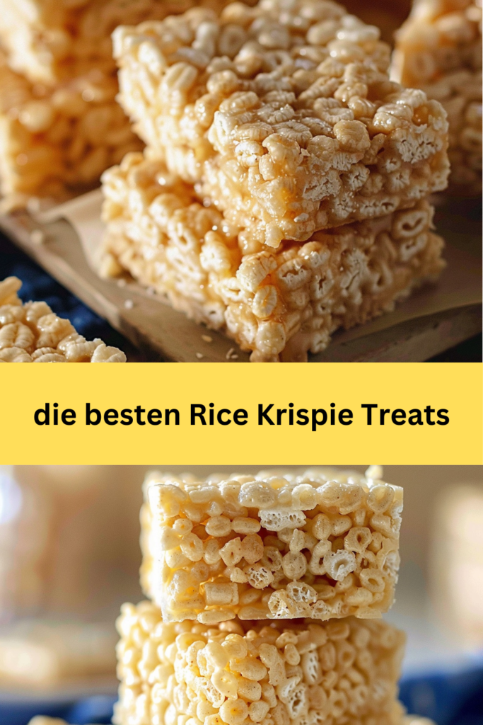 Rice Krispie Treats sind ein klassischer Favorit, der sowohl bei Kindern als auch bei Erwachsenen beliebt ist. Diese süßen, knusprigen