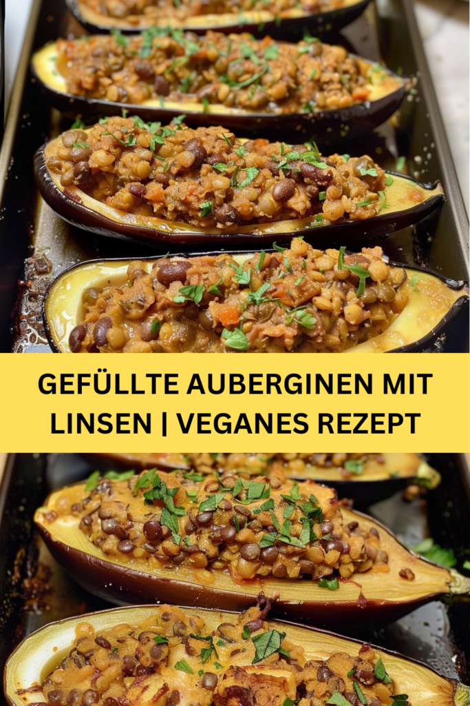 Entdecken Sie die köstliche Welt der veganen Küche mit unserem Rezept für gefüllte Auberginen mit Linsen. Dieses