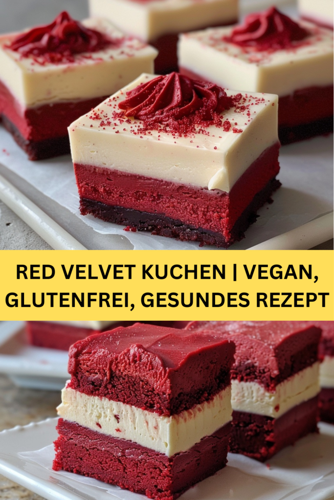 Dieses Rezept für einen veganen und glutenfreien Red Velvet Kuchen bietet eine gesunde Alternative zu dem traditionellen