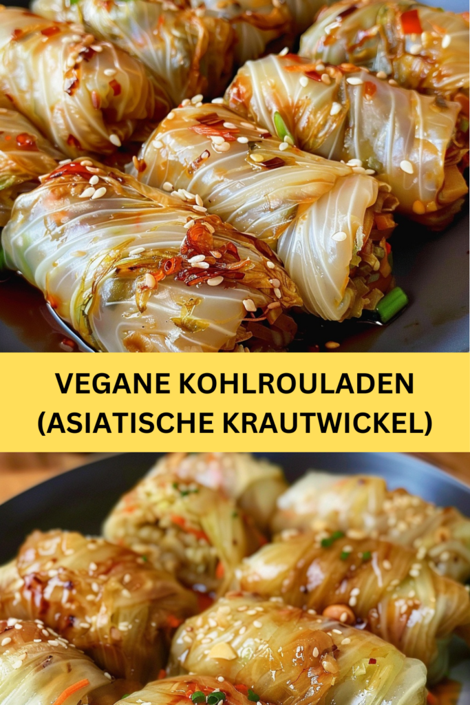 Asiatische Küche ist bekannt für ihre vielfältigen Aromen und gesunden, bunten Gerichte. Vegane Kohlrouladen