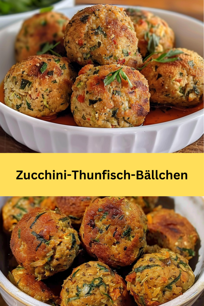 Entdecken Sie eine köstliche und gesunde Möglichkeit, Thunfisch und Zucchini zu kombinieren: Zucchini-Thunfisch-Bällchen.